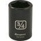 Dynamic 1/2" Drive Standard Socket, Black Phosphate, Tools 1/2" Drive 6 Point SAE, 3/4" Standard Length D014324 - alternate 2